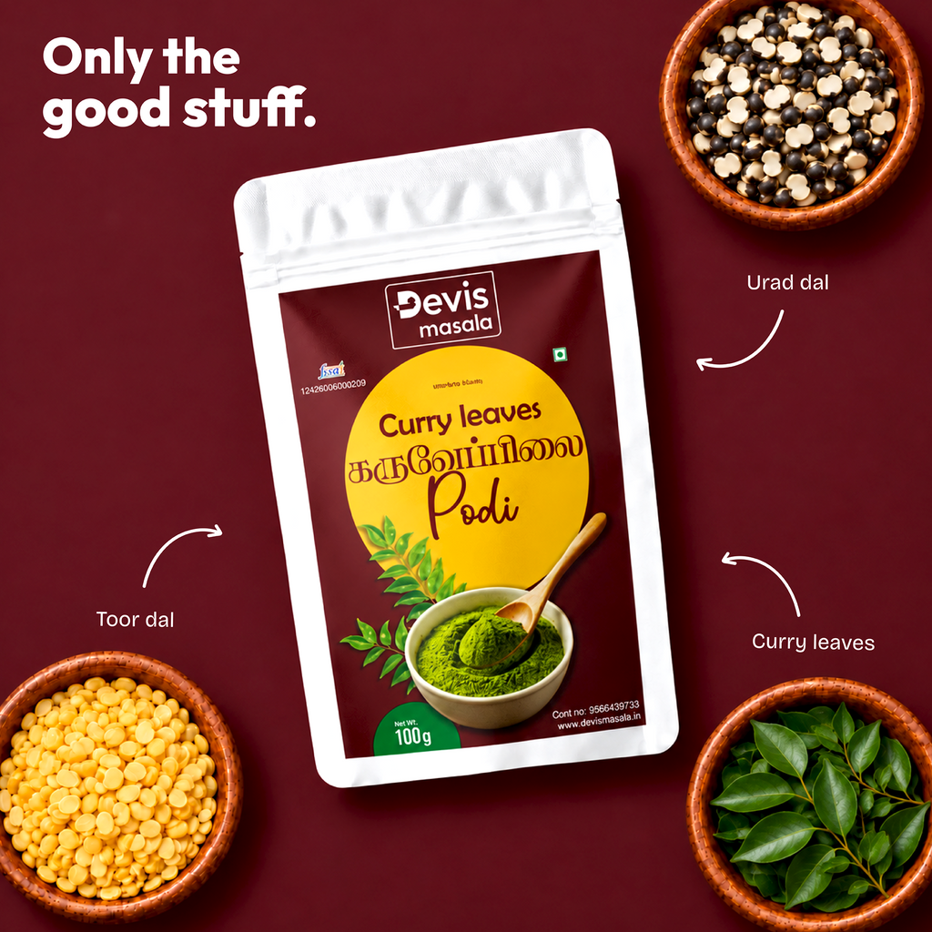 Karuveppillai Podi கருவேப்பிலை பொடி